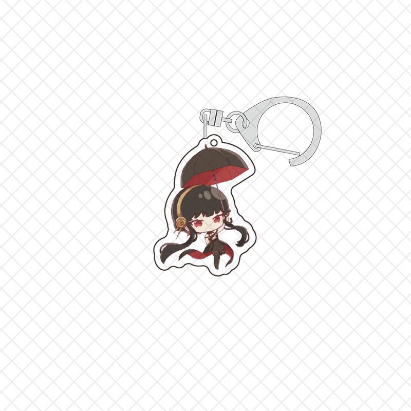 ( Ô Và Bóng Bay ) Móc khóa in hình SPY X FAMILY GIA ĐÌNH ĐIỆP VIÊN anime chibi mica trong acrylic