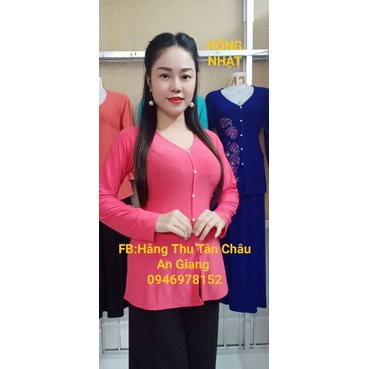 Áo bà ba trơn quần ống rộng(BÁN CẢ BỘ PHỐI QUẦN ĐEN HOẶC TRẮNG) ĐỂ CHỌN MÀU QUẦN