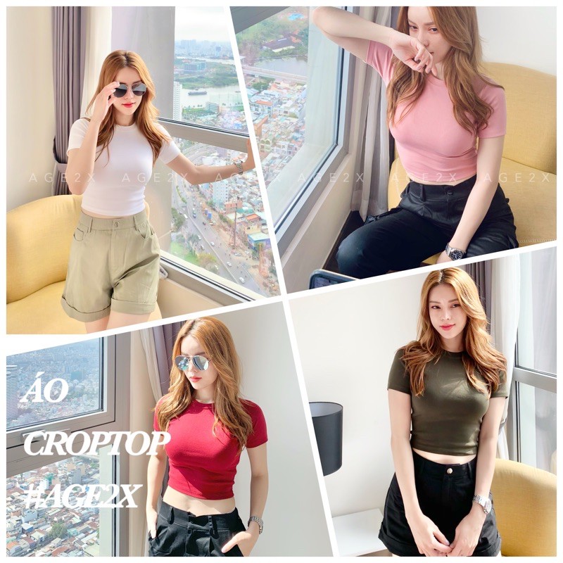 (CHÍNH HÃNG) Áo croptop body AGE2X hàng VNXK chất lượng cao