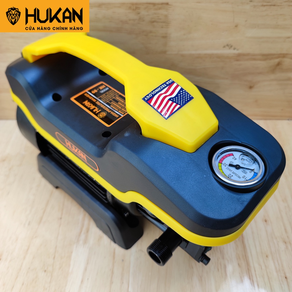 Máy rửa xe gia đình Hukan công suất 2400W, motor dây đồng bảo hành 12 tháng