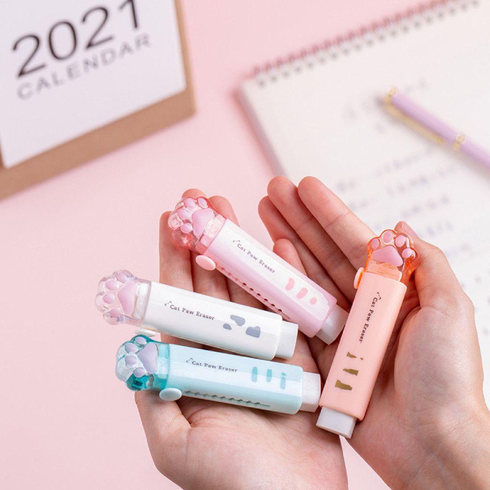 PISTA Cục Tẩy Dạng Đẩy Màu Sắc Ngẫu Nhiên Dành Cho Học Sinh