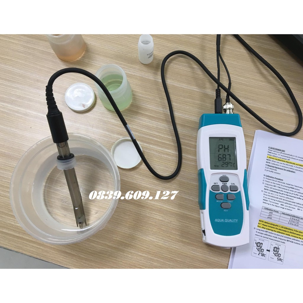 Máy Đo Oxy - pH - Nhiệt Độ Nước