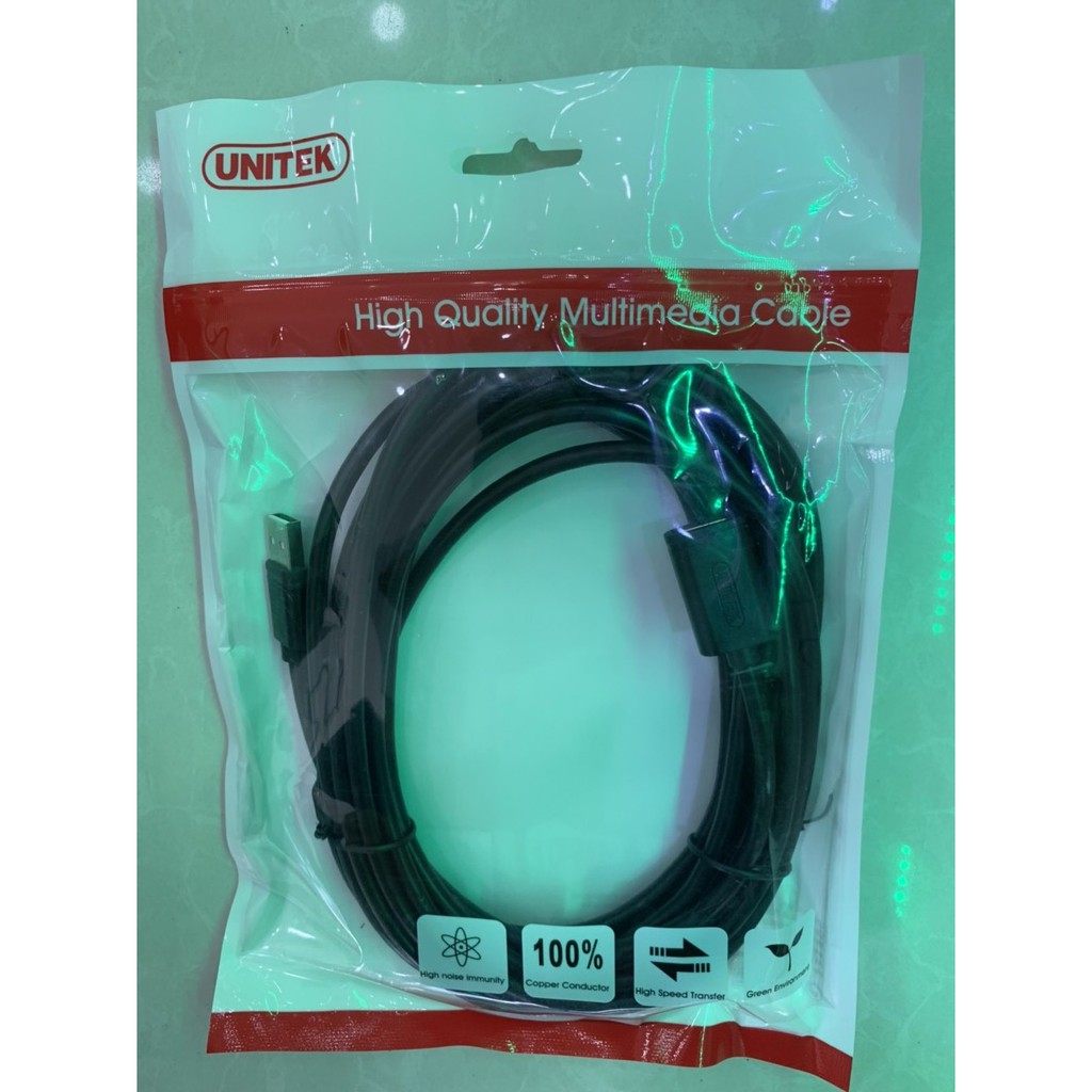 Cáp USB nd Unitek 1.8m YC 416 , 3m YC 417GBK , 5m YC 418GBK, 10m YC 429, Cáp usb nối dài đầu đực đầu cái Unitek