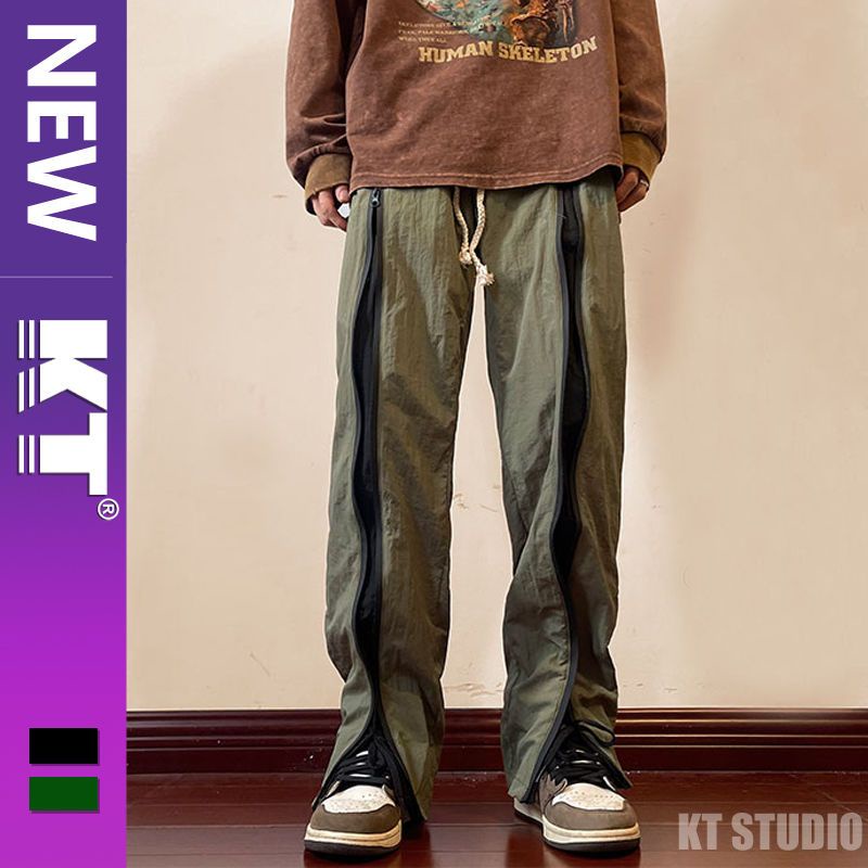 Áo Khoác Đen Chống Gió Chống Thấm Nước Có Khóa Kéo Phong Cách Mỹ Cho Nam Nữ