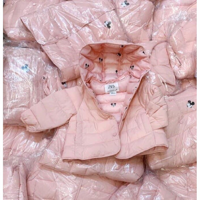 Áo phao Mickey hồng Zara