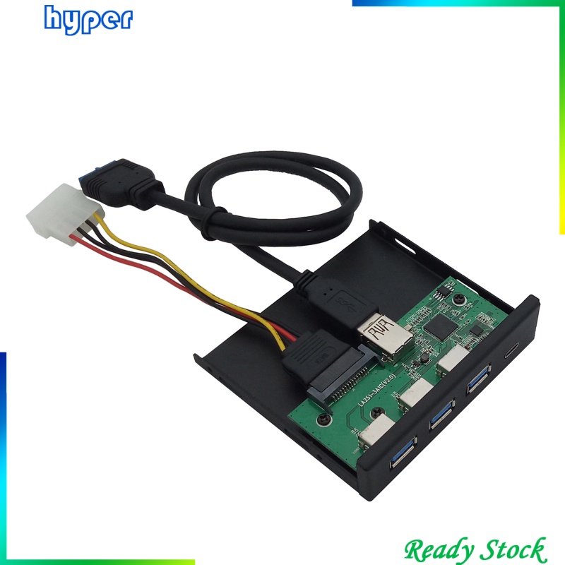 USB 3.0 3.5&quot; 4-Port Interface Hub Front Panel Hub Expansion Board Card 6Gbps