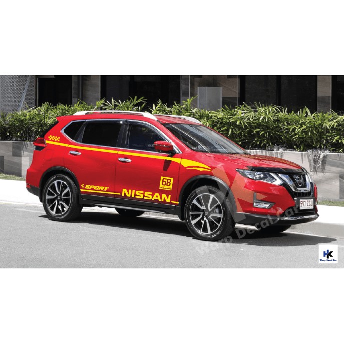 Tem xe nissan Xtrail- tem xe ô tô giá rẻ- decal Xtrail