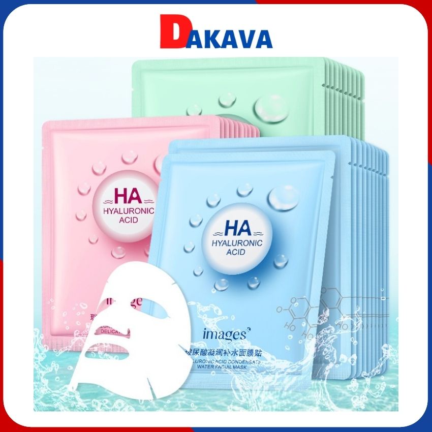 Mặt nạ giấy dưỡng da HA images giảm mụn dưỡng ẩm trắng da chống lão hóa DAKAVA MN01