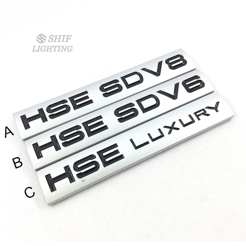 Hình dán logo hse sdv6 sdv8 trang trí xe hơi LAND ROVER