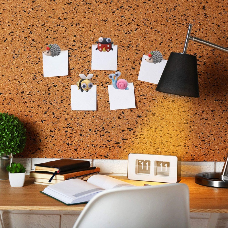 Set 20 Ghim Cài Họa Tiết Động Vật Hoạt Hình Gắn Bảng Ảnh Treo Tường