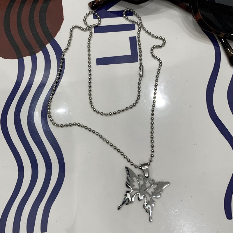 Dây Chuyền Mặt Hình Bướm Phong Cách Harajuku 22014