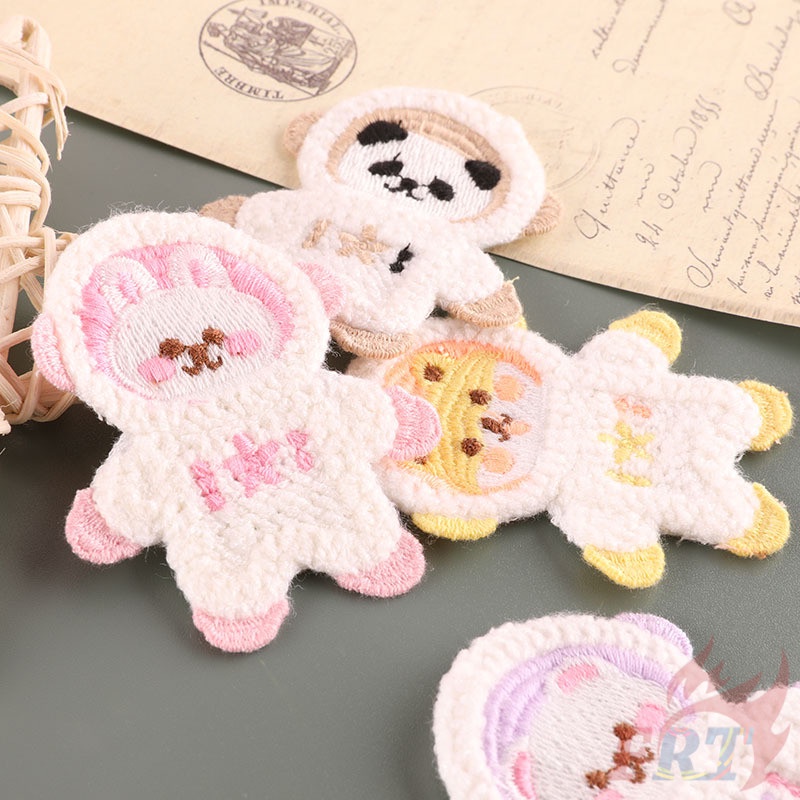 ✿ Miếng Dán Phi Hành Gia Động Vật - Phụ Kiện Tự Làm ✿1 Phụ Kiện Kẹp Tóc Tự Làm Thủ Công Cho Bé