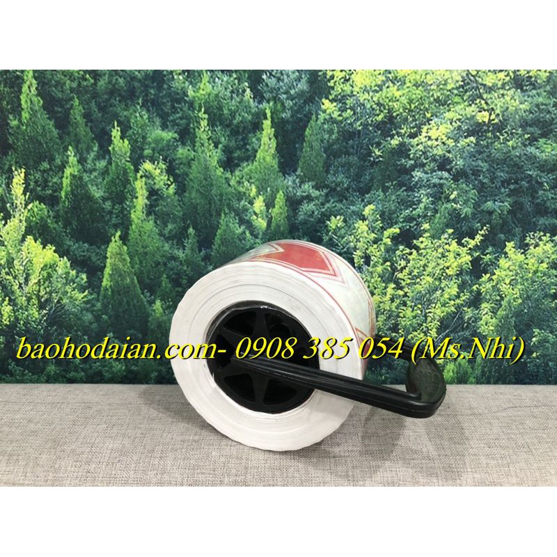 Băng rào cảnh báo khu vực cấm vào chất liệu nilong- Hình thật