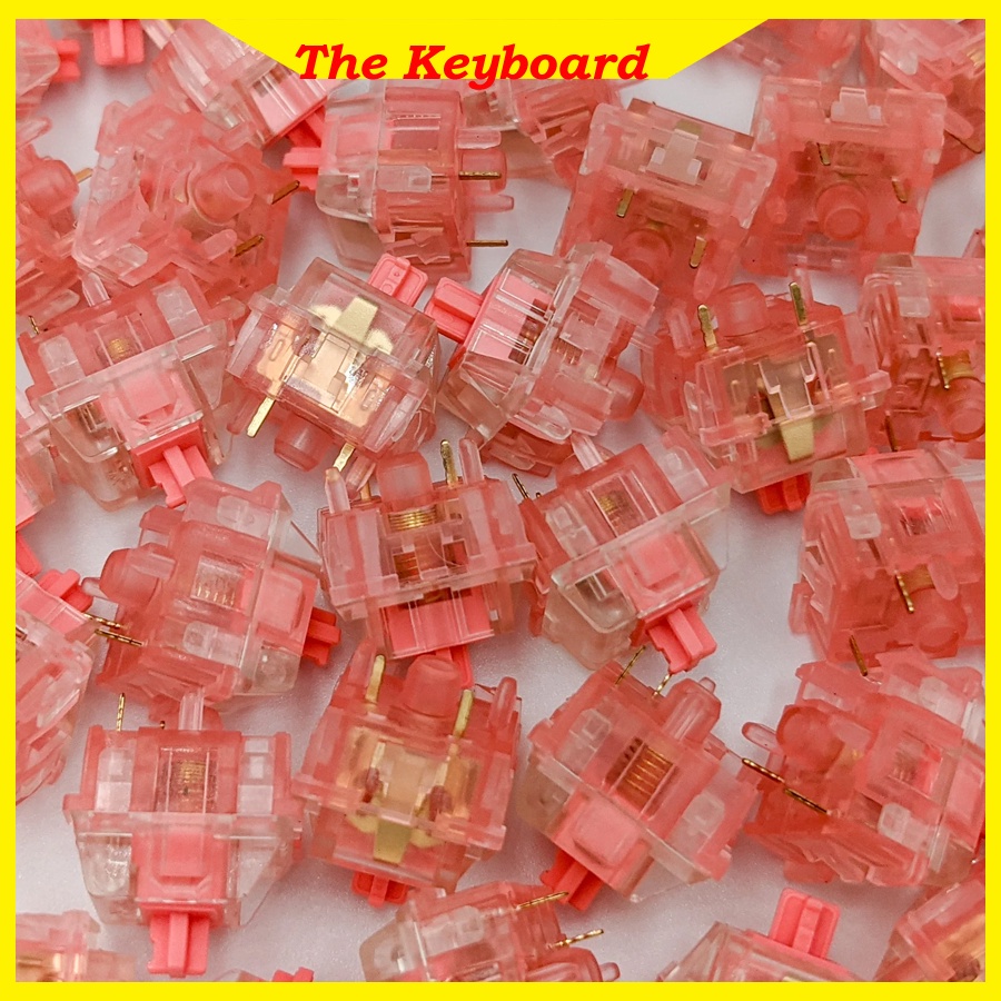 Switch KTT - Âm thanh hay bản mới nhất | KTT Strawberry 5pin; Công tắc bàn phím cơ KTT. Công tắc bàn phím cơ.