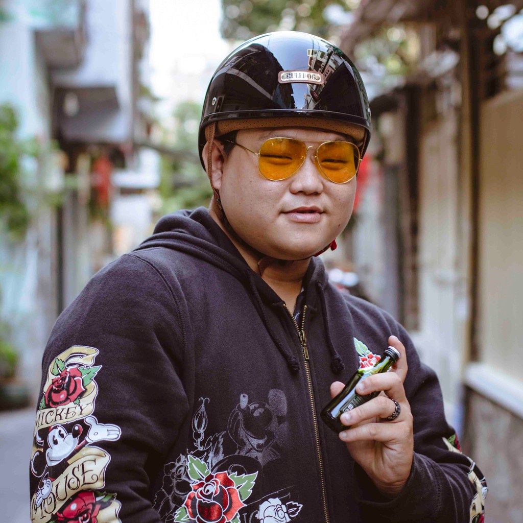 Mũ Bảo Hiểm Nửa Đầu Bulldog Gang chính hãng