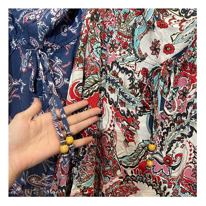 Đầm Maxi Ống Cúp Ngực Hoạ Tiết Thổ Cẩm BEBOP (CÓ BIG SIZE) | BigBuy360 - bigbuy360.vn