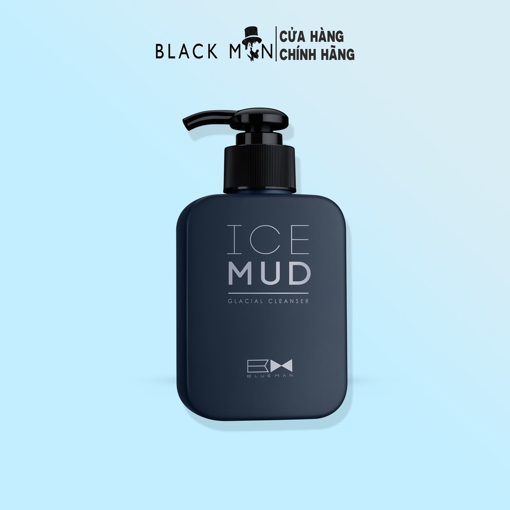 Sữa Rửa Mặt Cho Nam Ice Mud BLUEMAN Ngăn Ngừa Mụn Làm Sáng Da 170ml BM17