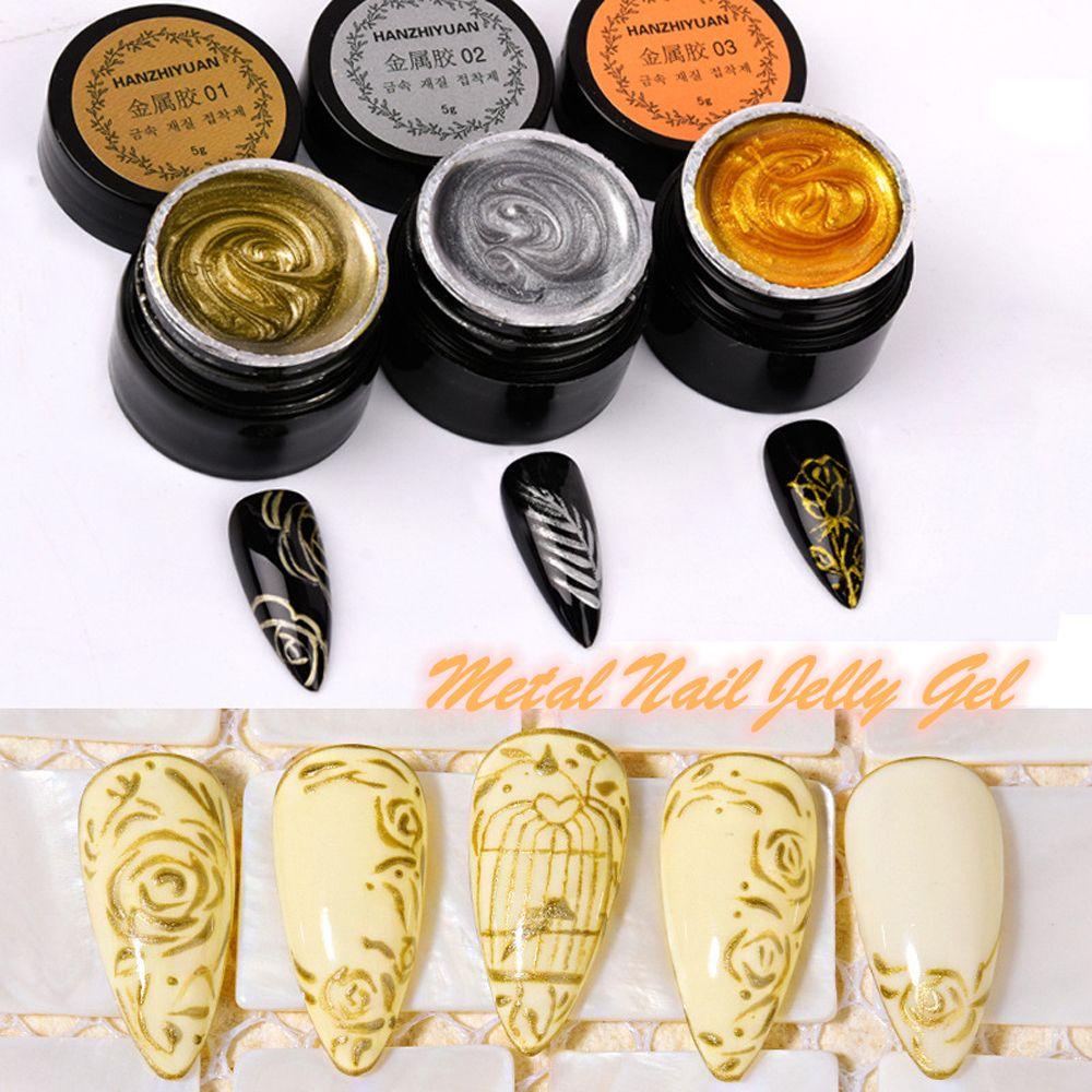 OCEANMAP Gel Sơn Móng Tay Ánh Kim Loại Lâu Trôi Thời Trang