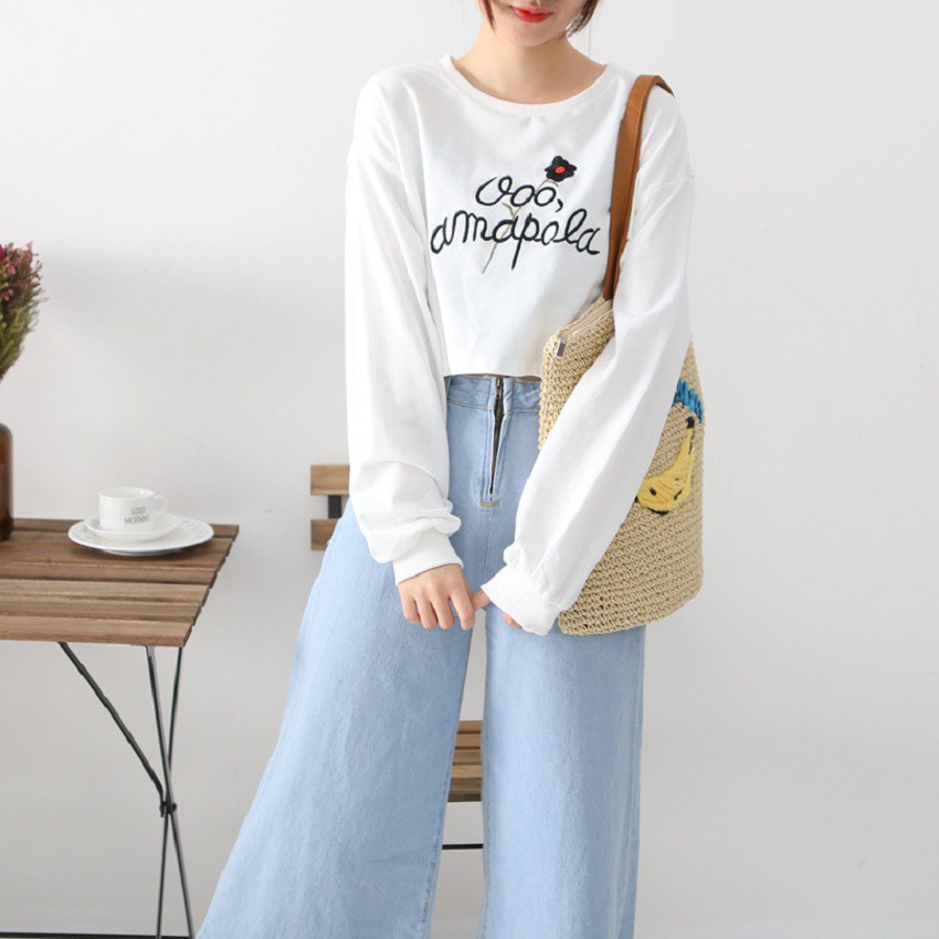 Áo Thun Croptop Dài Tay Nữ Thời Trang Zenkocs3 WM TOP 078