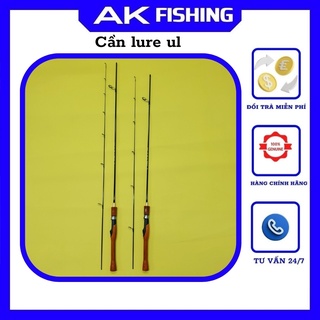  Cần câu lure UL cán gỗ cao cấp 2 khúc ngọn đặc máy đứng và máy ngang câu máy chính hãng chất lượng giá rẻ 