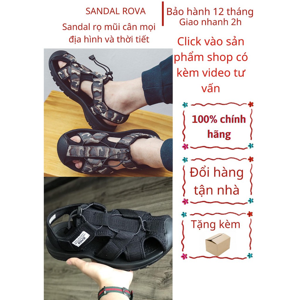 Sandal Nam Rọ Mũi Big Size 39 Đến 45 Màu Đen