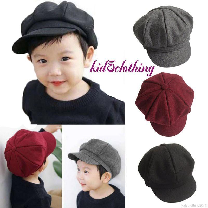 Mũ beret Thời Trang Thu Đông Cho Trẻ Em