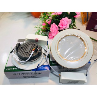Đèn led âm trần downlight 7w 3 màu Rạng đông mã AT10L 90/7W, 110/9W, 110/12W