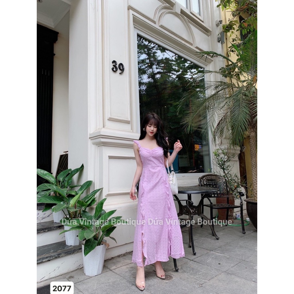 Đầm maxi 2 dây, Chất liệu thô cao cấp 2077 | WebRaoVat - webraovat.net.vn