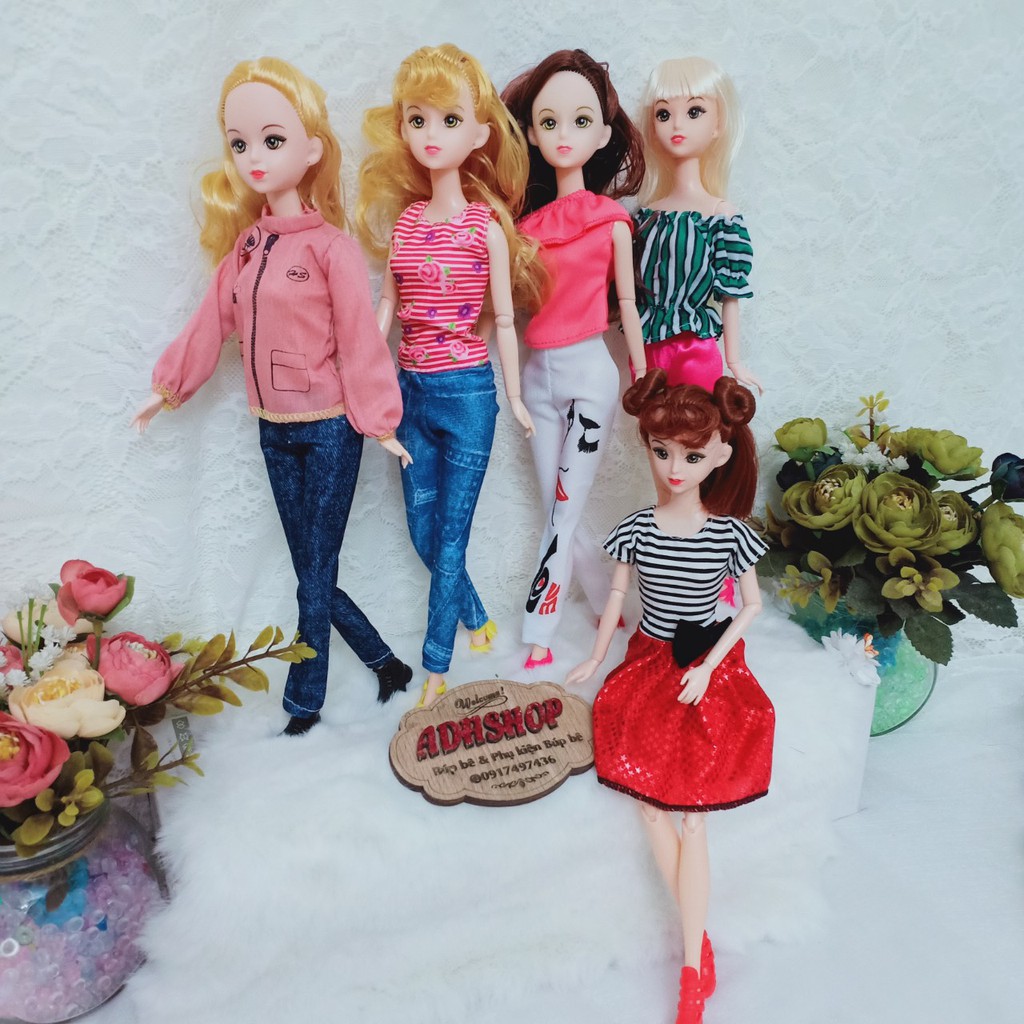 Búp Bê Barbie Cao 30cm Mắt Vẽ Diện đồ Xinh