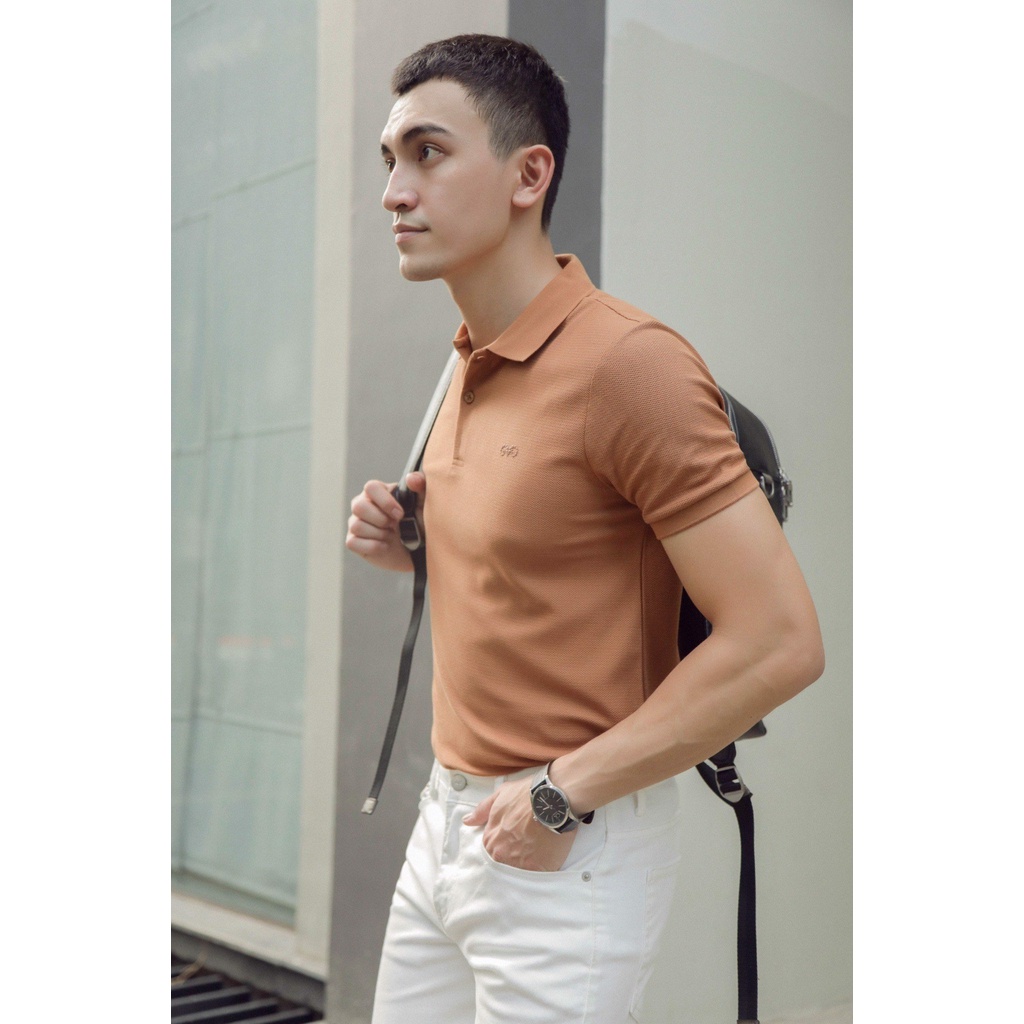 A/G Áo Polo Nam Cổ Bẻ Trơn Nhiều Màu Phom Slimfit Chất Liệu Cotton Thoáng Mát Không Nhăn