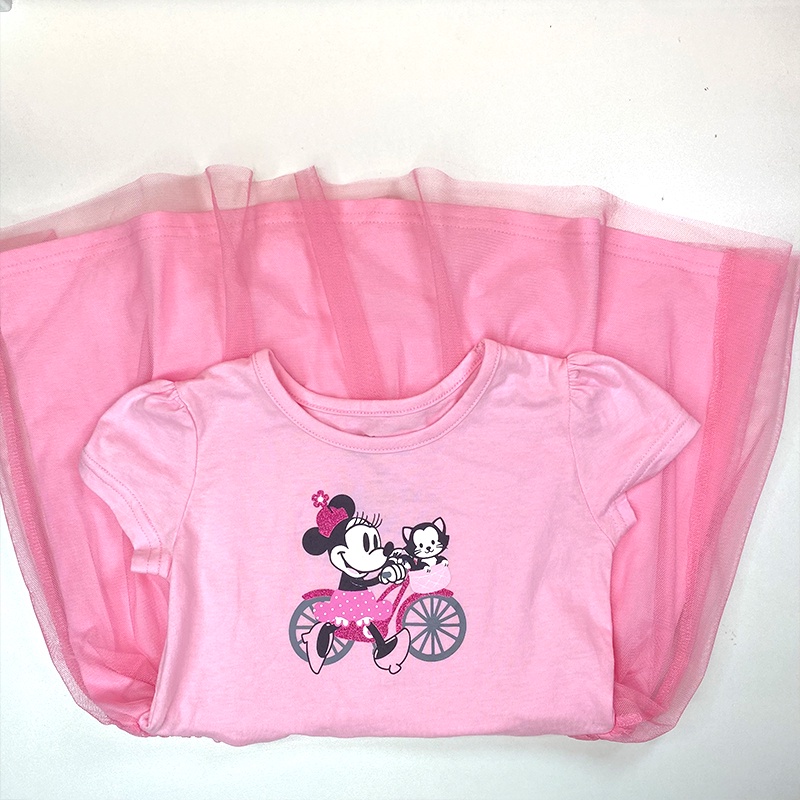 CATIMINI Đầm Công Chúa Ngắn Tay Họa Tiết Hoạt Hình Cho Bé Gái