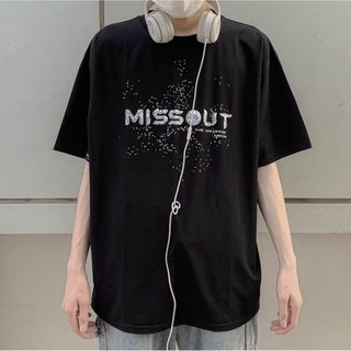 Áo thun form rộng in lụa MissOut , Áo thun unisex nam nữ form rộng oversize chất liệu Cotton