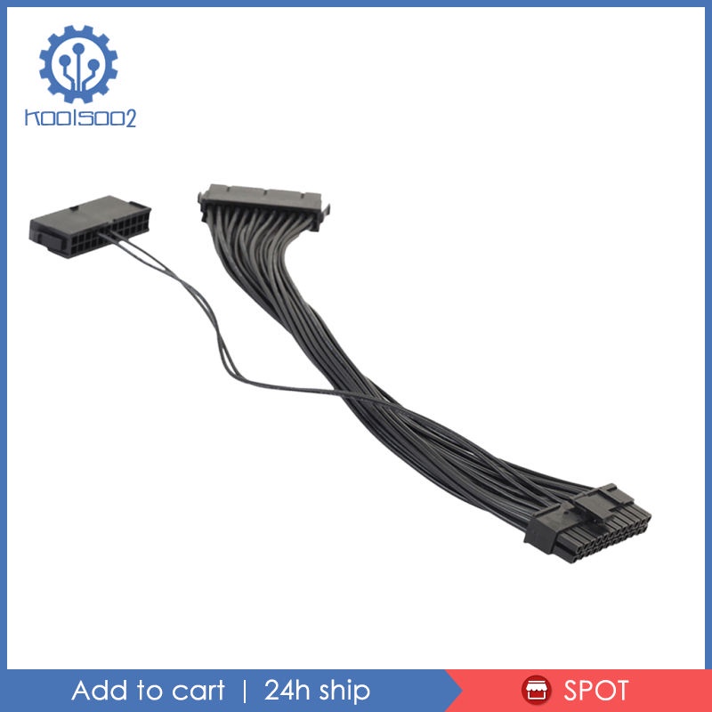 Bộ Chia Nguồn Điện 18AWG 30cm 24 Pin (20 + 4Pin) Koolsoo2]
