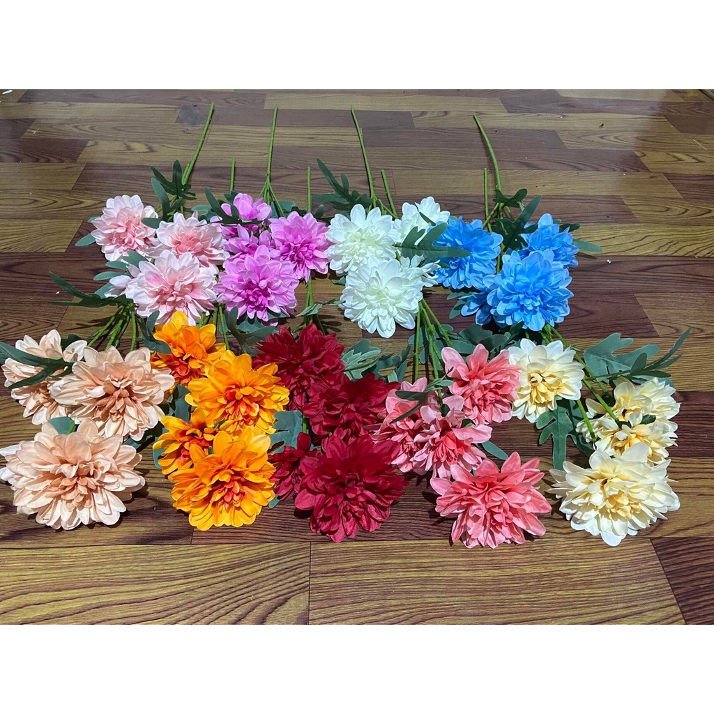Combo 10 Hoa Cúc Pháp Cao Cấp Hoa Cúc Giả Trang Trí Nhà Cửa Decor Phòng Phụ Kiện Ảnh Cắm Bình