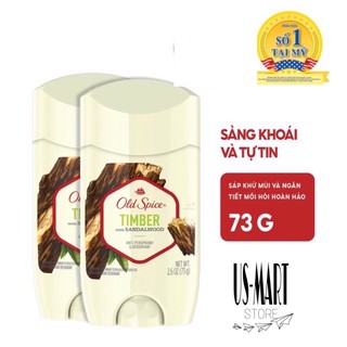 [HCM] Lăn sáp khử mùi Old Spice Timber 73g - Ruột trắng, khô thoáng - Chính hãng P&G - Mỹ