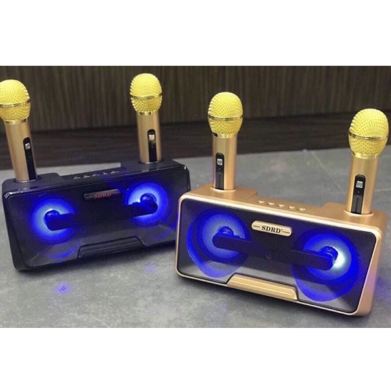 Loa Bluetooth Karaoke SDRD SD-301- Kèm 2 Micro Không Dây thumbnail