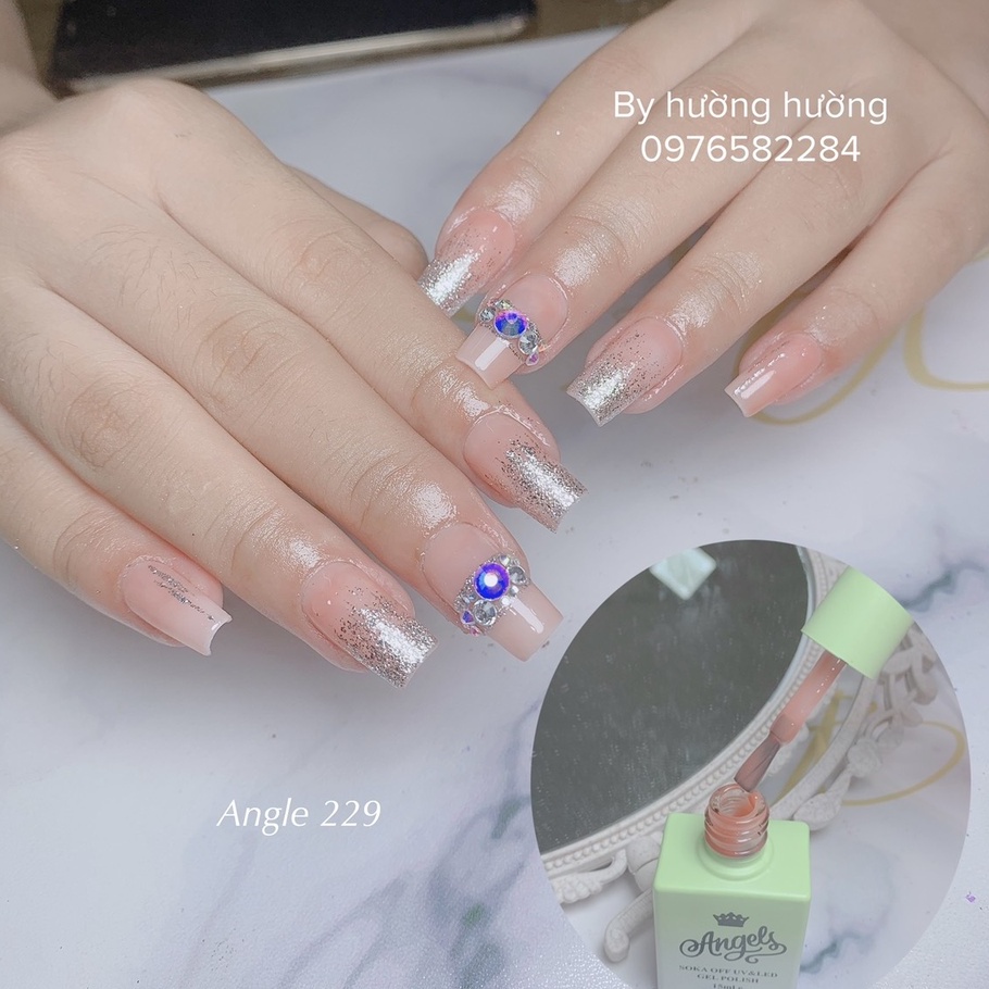 Sơn gel thạch angle chính hãng chất đậm đặc lên màu chuẩn 15ml (mã 190)