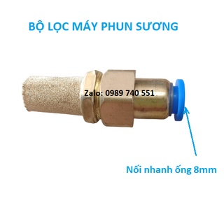 Lọc dùng cho bơm phun sương - chõ phun sương nối nhanh ống 8mm
