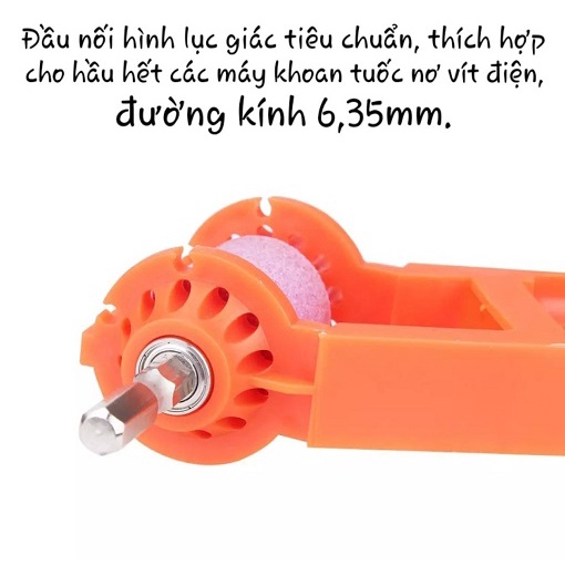 Phụ Kiện Kết Nối Với Máy Khoan Dùng Mài Mũi Khoan Phù Hợp Nhiều Size Đường Kính Mũi Từ 2mm Đến 12.5mm