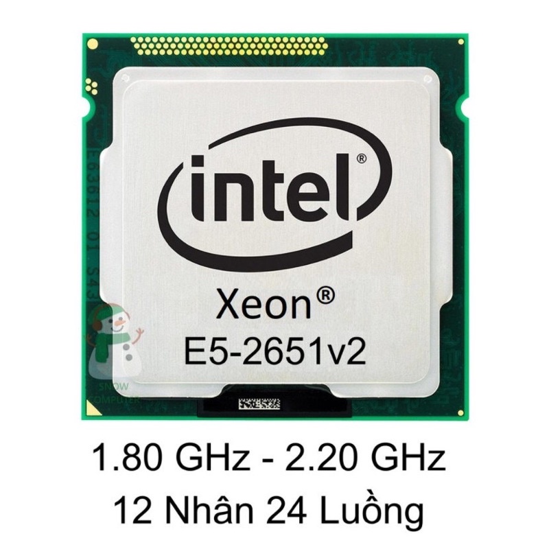 CPU E5-2651V2 12 nhân 24 luồng