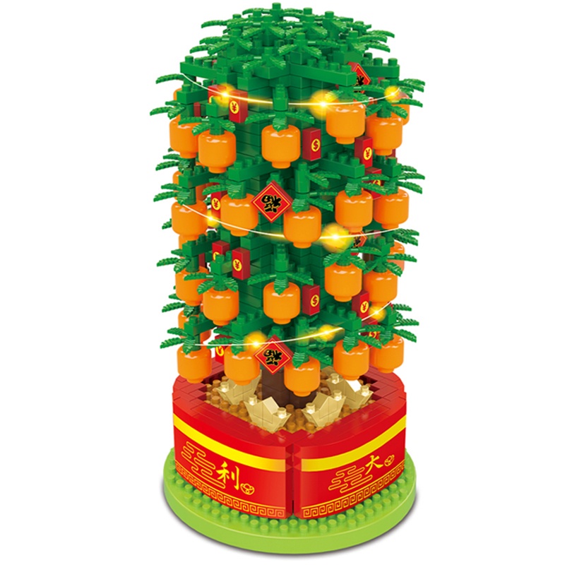 Set đồ chơi lắp ráp mô hình cây may mắn 932 mảnh dành cho trang trí