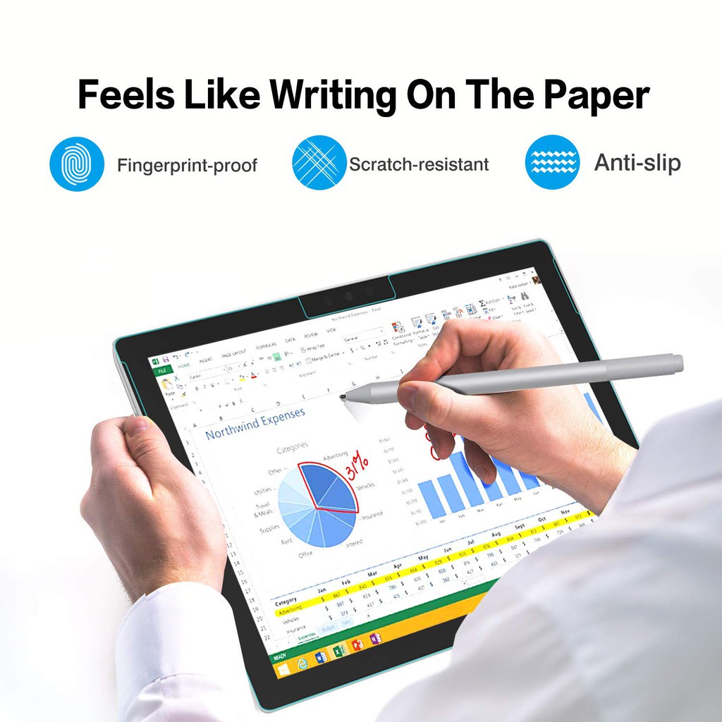 Kính Cường Lực Nhám Bảo Vệ Màn Hình Cho Microsoft Surface Pro / 3/4/5/6/7/8/X/Go2/Go3