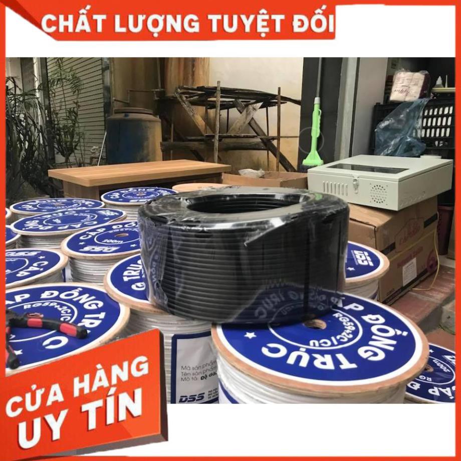 Bán sỉ Dây cáp đồng trục liền nguồn lõi đồng xịn 100% có bọc dầu chống ẩm bán lẻ theo mét