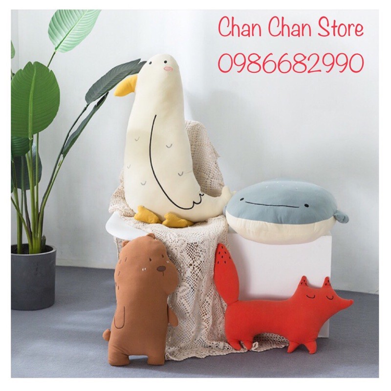 Gấu bông đồ chơi Con Cá Voi 50cm Mềm mịn Cao cấp