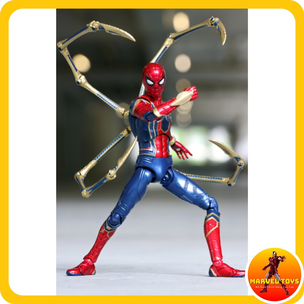 Mô Hình Người Nhện Iron Spider Man Mafex No.081 Avenger Infinity War Có Khớp - Bootleg