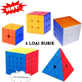 Rubik Biến thể, xoay trơn, không rít, độ bền cao, Rubik 2x2,3x3,4x4,5x5