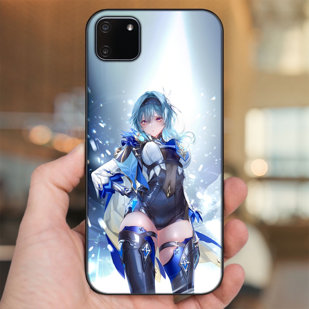 Ốp lưng Realme C11 2020 viền đen in hình Eula Genshin Impact