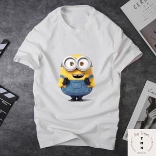 Áo Thun Tay Lỡ Form Rộng Unisex In Hình Minion Đẹp Cute Dễ Thương - Áo Phông Nam Nữ Cổ Tròn Chất Cotton TMX