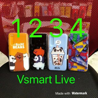 Ốp lưng vsmart Live,Vsmart Bee dẻo silicon in hình kute