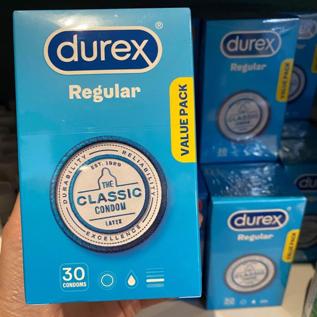 Durex Regular -siêu mỏng vs dẻo dai 30 pack